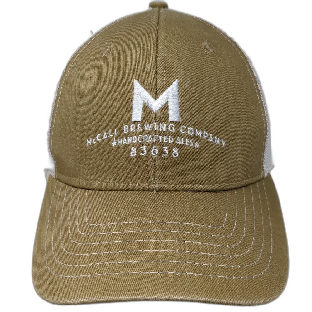Brewery Branding Co Trucker Hat Brown One Size Mesh Back Snapback McCall Brewing